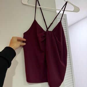 banana republic maroon tank top